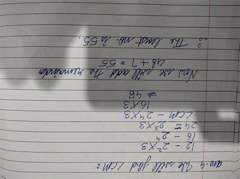 Find the least number which when divided by 12, 16 and 24 leaves ...