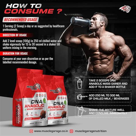 MG DNA Anabolic Mass Gainer 4.5kg (10LBS) – High Protein Formula for ...