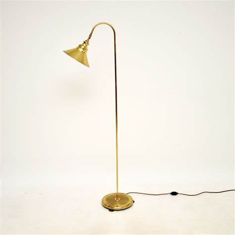 Vintage Brass Adjustable Floor Lamp | Marylebone Antiques