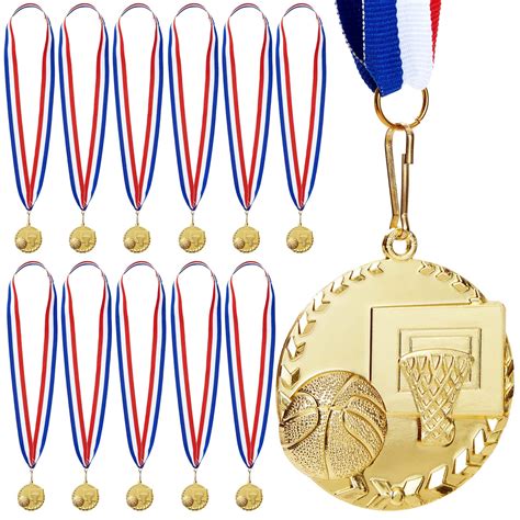 Buy Juvale 12 Pack Basketball Medals for Kids and Adults, Team ...