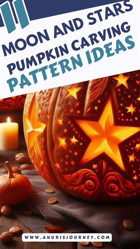 11 Creative Moon and Stars Pumpkin Carving Patterns in 2024 | Pumpkin ...