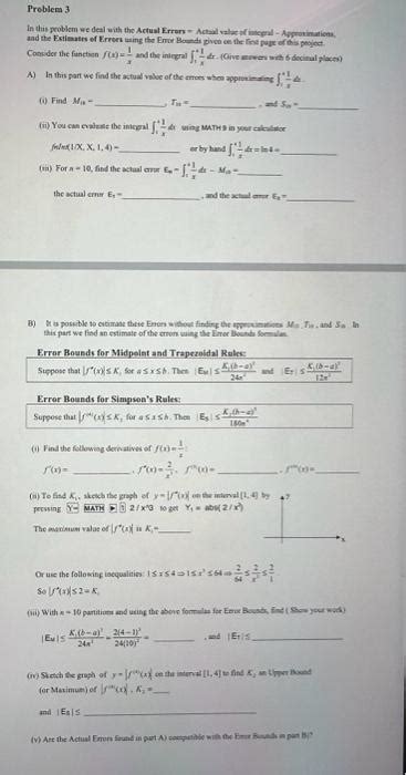 Image result for Error Bound Formulas