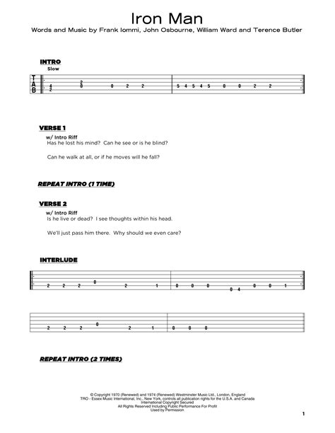 Iron Man by Black Sabbath - Really Easy Guitar - Guitar Instructor