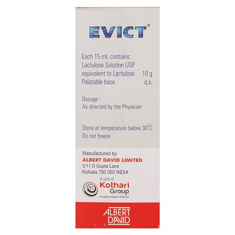 Evict Syrup | Uses, Side Effects, Price | Apollo Pharmacy