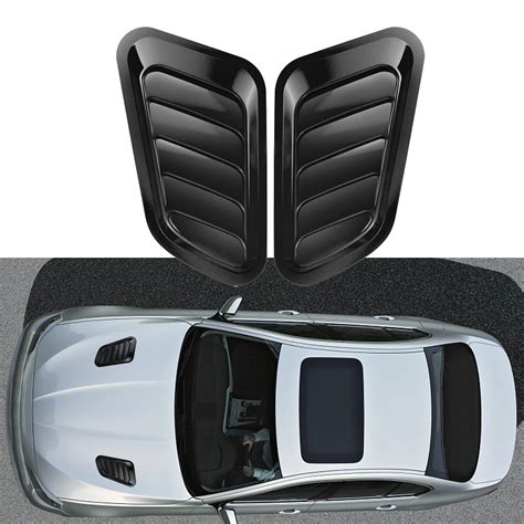 Amazon.com: ABS Car Hood Air Vent Cover, Car Hood Vent Scoop Kit, Bonnet Air Vents Engine Hood ...