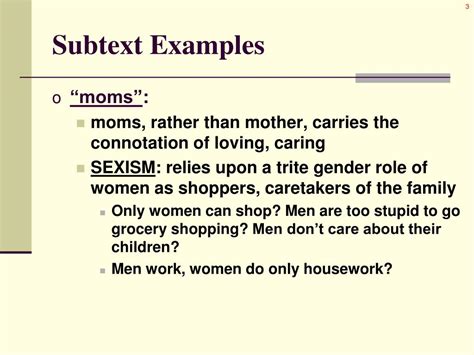 Image result for Subtext Example