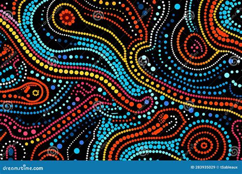Traditional Australian Aboriginal Pattern Stock Illustration ...