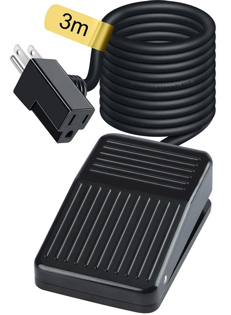 Snapklik.com : 10ft/3m Momentary Foot Switch Pedal Normally Off Press ...