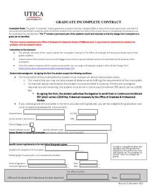 Fillable Online Incomplete Grade Agreement - Carnegie Mellon University ...