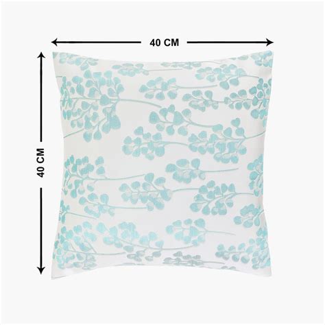 Buy Sketch Bloom Jacquard Cushion Covers - Set of 2 - 40 x 40 cm from ...