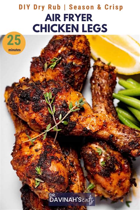 Air Fryer Dry Rub Chicken Drumsticks - Dr. Davinah's Eats