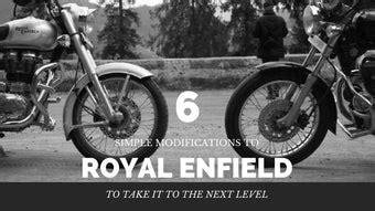 6 Simple Modifications to Royal Enfield to take it to the Next Level ...