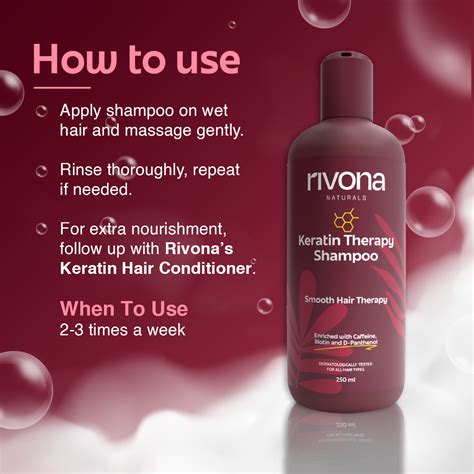 Buy Keratin Hair Shampoo – Smooth & Strengthen Hair – Rivona Naturals