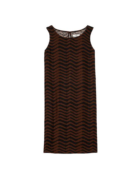 Buy Linen Rich Printed Round Neck Shift Dress at Marks & Spencer