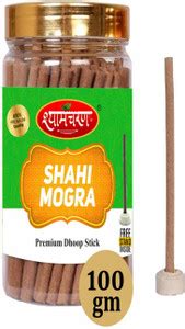 shyamcharan Premium Mogra Dry Dhoop Sticks Jar (100gm) No Bamboo|No ...
