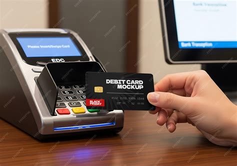 Debit card transaction at pos terminal | Premium AI-generated PSD