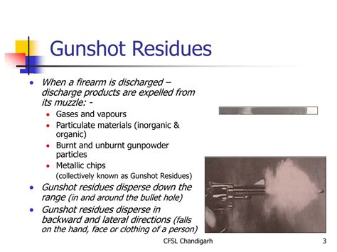 PPT - Gunshot Residue Particle Analysis Techniques & Applications at ...