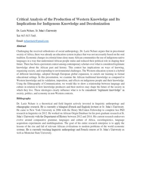 Decolonization of Knowledge Critiques 的图像结果