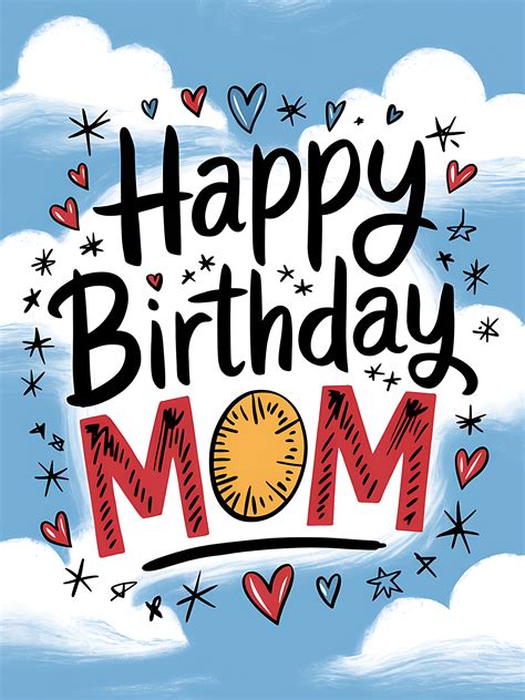 Free Download Happy Birthday Mom Watercolor