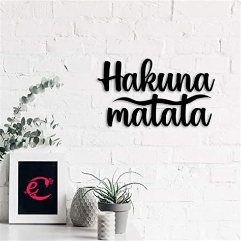 IMI Studios Wooden Hakuna Matata Frame for Wall Hangings or Table Decor ...