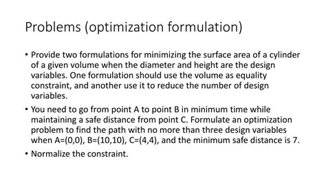 Optimization Problem Formulation 的图像结果