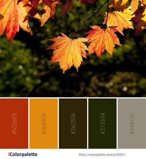 50 Autumn / Fall Color Palettes | Curated collection of Color Palettes