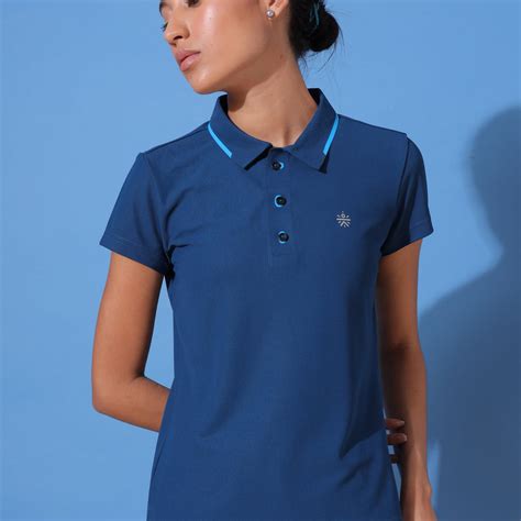 Buy Women's Bonded Plum Polo T-shirt Online in India | Cult Store