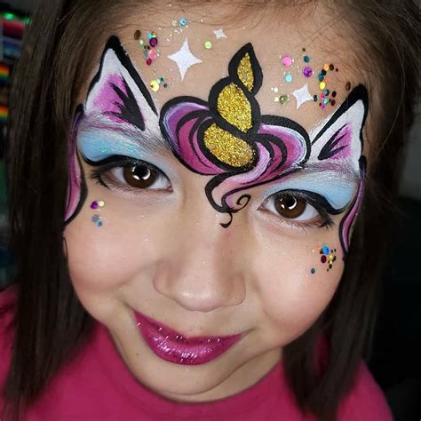 Jest Paint | Face Paint Store on Instagram: "Look at that Glittery Horn Susy created with ... - painting of unicorn in fence