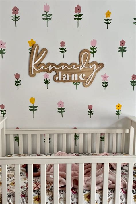 Double Layered Nursery Name Signs - Etsy