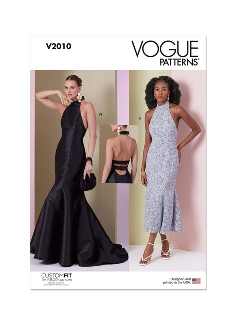 Vogue Patterns V2010 Misses’ Dress in Two Lengths - Sewdirect Australia