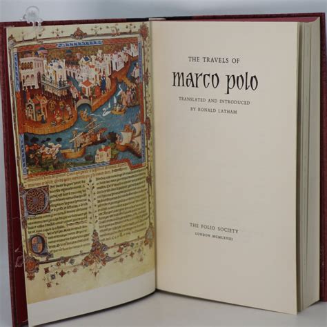 The Travels of Marco Polo. - Frost Books and Artifacts Limited