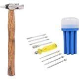 GD Hardware Home Utility Kit Cross Pein Hammer & Screwdriver Set ...