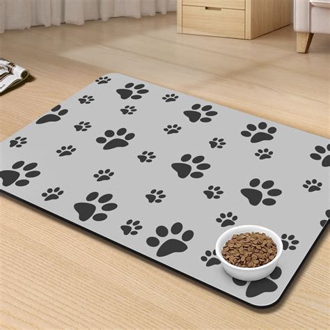 Amazon.com : PTFFF Dog Mat for Food and Water, Pet Feeding Mat for Dog ...