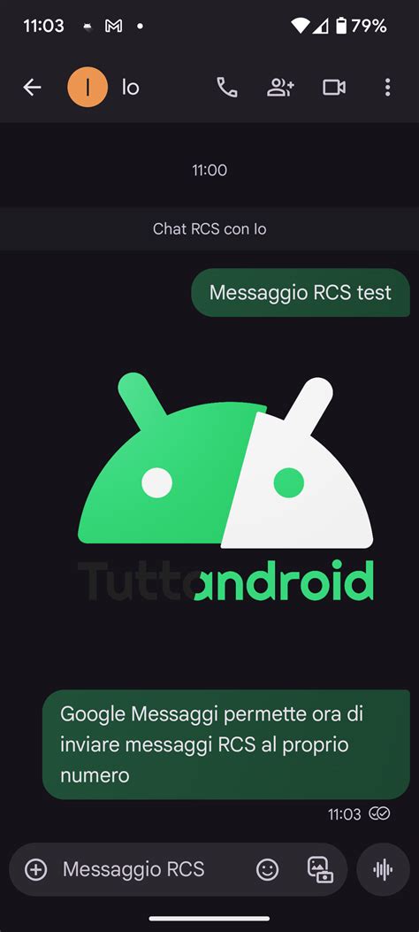 Google Messaggi permette l'invio di vari file tramite RCS al proprio numero
