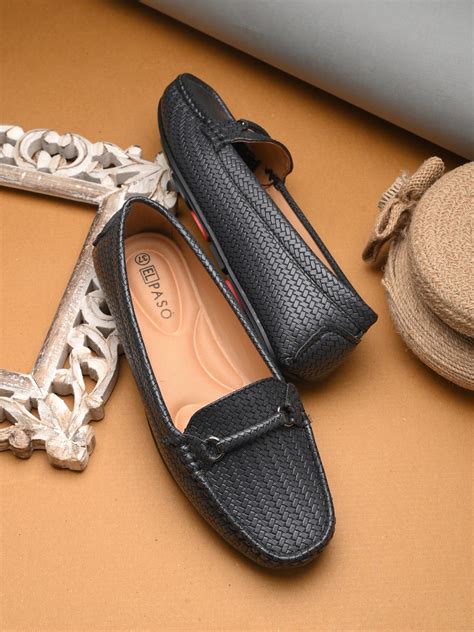 El PASO Textured Pattern Slip-On Loafers For Women – El Paso Fashion