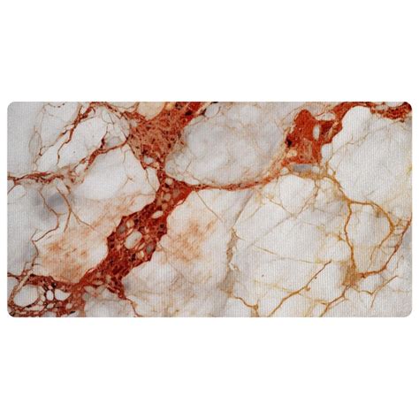 Red Textured Marble Deluxe Kitchen Mats for Floor - Anti Fatigue, Large ...