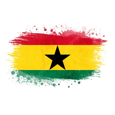 National Flag Of Ghana, Ghana, Flag, Ghana Watercolor Flag PNG Transparent Clipart Image and PSD ...