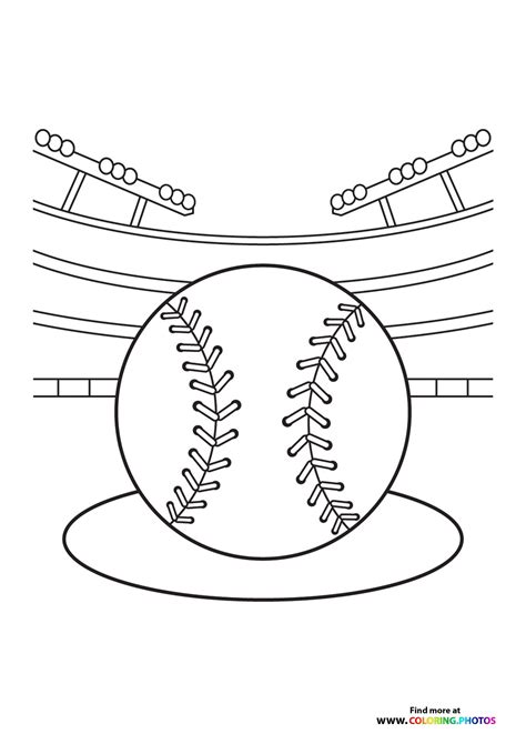 Baseball - Coloring Pages for kids | 100% free print or download