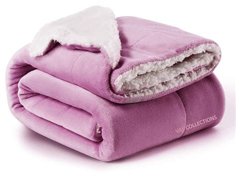 Buy VAS COLLECTIONS All Season Flannel Sherpa Blanket|Single 150 cm X ...