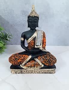 Buy AFTERSTITCH Meditating Buddha Statue for Home Office Living Room ...