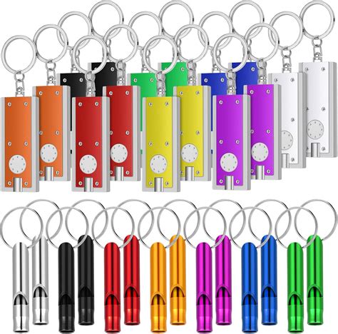 Amazon.com: 30 Pieces Mini Keychain LED Lights Flashlight Emergency ...