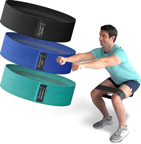 Amazon.com: More Life Health 3" Fabric Resistance Bands Set - 3X Thigh ...