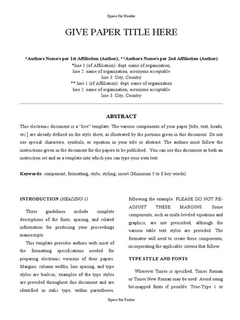 Image result for Journal Paper Example