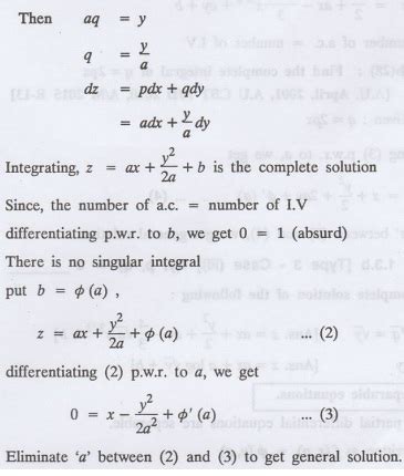 Solved Example Problems & Exercise based on Type 3(b) f(x, p, q) = 0