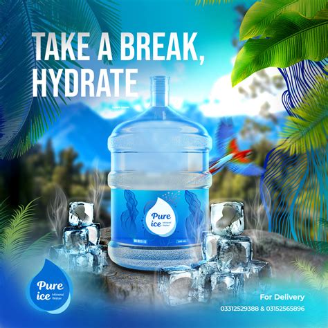 Social Media Design | Pure Ice® Mineral Water :: Behance