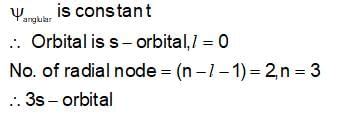 Mr A has two correct informations about a particular orbital of ...