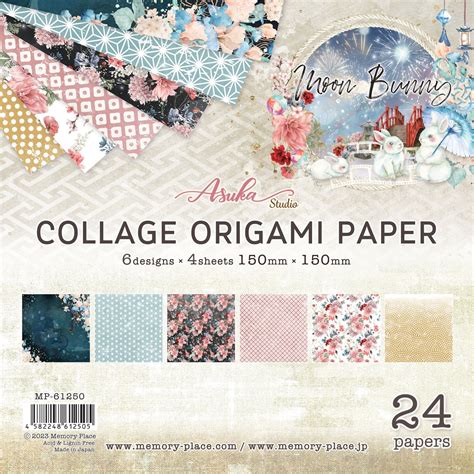 Asuka Studio Collage Origami Paper 6"X6" 24/Pkg-Moon Bunny, Count: 1 ...