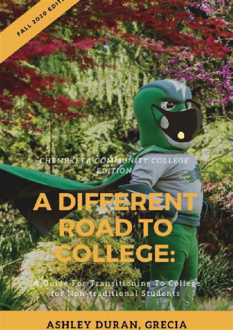 A Different Road To College A Guide For Transitioning To College For ...