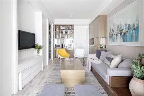 37平长条形单身公寓，灵活性超大的小户型设计!_过家家装修网