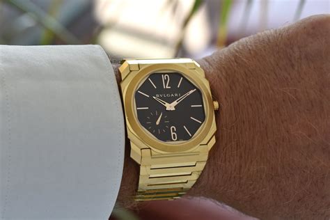 The US-only Bulgari Octo Finissimo Automatic in yellow gold.